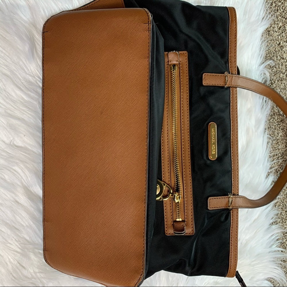 Michael Kors Black Purse Brown Signature Handbag